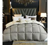 Couette en Duvet De Plumes D’oie, Couette Chaude Toutes Saisons, Couette Moelleuse, Couette en Duvet Moelleux, Couette Ultra-Douce, Couette Légère D’hôtel De Luxe, B, 220x240cm(5kg)