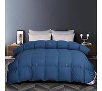 Couette en Duvet d'oie pour Toutes Les Saisons, Motif brodé, Queen Size, 900+ Fill Power, Couette chauffante