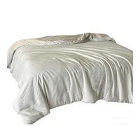 Couette en jacquard de soie de qualité supérieure, couette en soie et coton, naturellement douce pour la peau, thermorégulatrice, idéale pour améliorer la qualité du sommeil.(Gray,200*230 cm)