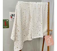 Couette En Polaire Épaisse Pour,Couverture Double Face Pour Bébé,Emmailloter Les Enfants,Dessin,Doux Et Confortable - Type Star-75x120cm