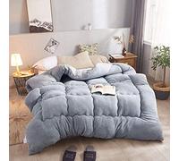 Couette en velours d'agneau Super épais double face couette d'hiver couette chaude cachemire respirant luxueuse couette en coton doux couette en laine ( Couleur : bleu , Size : 180*220cm (3kg) )