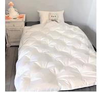 Couette enfant bio 140x150 - CASTEX COUETTES NATURELLES - Duvet de Canard - Blanc - Tempérée - Coton bio