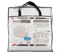 Homescapes Couette enfant 120 x 150 cm en plumes et duvet d'oie, 485 g/m² Blanc