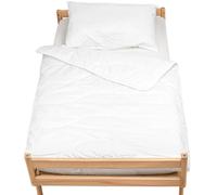 Couette Et Oreiller Moelleux En Coton Bio Blanc 80X120