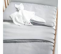 Couette et oreiller prêt à dormir gris