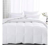Couette Été 90% Duvet 130 g/m² 260x240 - Percale 100% Coton 91 Fils