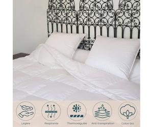 Couette fraicheur King Size canard - 300 x 240 cm