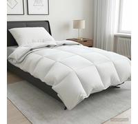 Couette FULDA Blanc 90% duvet de canard Linge lit Textile Chambre en vidaXL vida