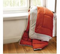 Couette hiver 140x200 cm COCOON BICOLORE Gingembre/Galet garnissage fibre polyester 400 g/m2