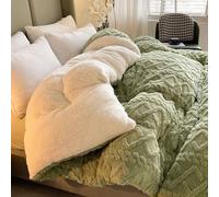 Couette Hiver Très Chaude Couette D'hiver Épaisse Et Chaude En Peau D'agneau Duveteux Couette Épaissir Consolateur Couette De Lit Doux Et Chaud Pour L'automne Et L'hiver Literie(03,180*220cm/3.5kg)