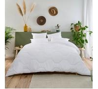 Couette Hôtel Très Chaude 220x240cm Gonflante - 500g/m2 - Enveloppe 100% coton qualité percale - BLEU CALIN