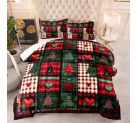 Couette Imprimée 140X200 Style Vintage Rembourrage 200Gsm en Microfibre Respirante, 4 Saisons Quilt Respirante De Mode Minimaliste avec 2 Taie d'oreiller 50X75