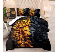Couette Imprimée 230X260 Tigre Blanc Quilt Microfibre,Couette avec Rembourrage en Polyester,4 Saisons Couverture Respirante De Mode Minimaliste avec 2 Taie d'oreiller 50X75