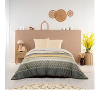 Bleu Calin Couette imprimée Baroque 400g/m2 - Chaude et Douce - Utilisation sans Housse - 140x200cm