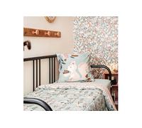 Couette Imprimée Forêt 240x220 cm + 2 Taies d'oreiller 60x60 cm - VALDY - ALTOBUY Multicolore G