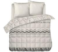 Couette Imprimée Motifs Ethniques 260 x 240 cm + 2 Taies d'oreiller 60x60 cm - BELEM - ALTOBUY Beige G