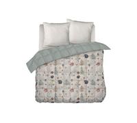 GEDEON - Couette Imprimée Motifs Hérisson 240x220 cm + 2 Taies d'oreiller 60x60 cm - Altobuy Blanc