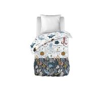 Couette Imprimée Motifs Océan 140x200 cm + 1 Taie d'oreiller 60x60 cm - NEMO -