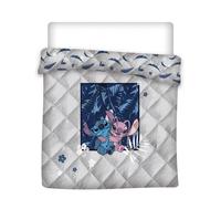 Couette Imprimée Réversible - STITCH - Lilo et Stitch - 240x220 cm - 250 g/m² - Lavable en machine