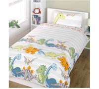 Rapport London – Couette junior Dinosaure Naturel – 120 x 150 cm, synthétique, lavable en machine