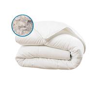 Couette SWEETNESS en laine pure - 300 g/m² - isolante - blanc - 200 x 200 cm