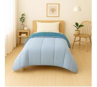Couette légère Bleu ciel/Bleu canard - 1 personne 140x200 - Spécial été - MORTREUX
