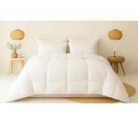 Olympe Literie - Couette 140x200 en Duvet & Plumes de Canard Natura - Moelleuse, Chaude et Respirante - Garnissage Naturel 350g/m² & Enveloppe 100% Coton - Made in France