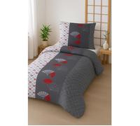 Couette légère imprimée Eventail - 1 personne 140x200 - Spécial été - MORTREUX