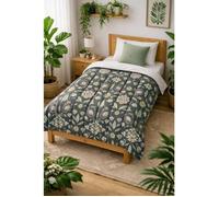 Couette légère imprimée fleurs /non tissé blanc - 1 personne 140x200 - spécial été - mortreux