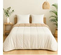 Couette légère - MORTREUX - 240 x 260 cm - Spécial été - Microfibre 80g