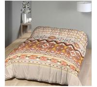 Couette légère - MORTREUX - Ethnic - 200 x 200 cm - 300g/m² Polyester - Lavable à 40°c