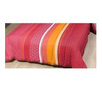 Couette légère - MORTREUX - Jasper Rouge - 200 x 200 cm - 300g/m² Polyester - Lavable à 40°c