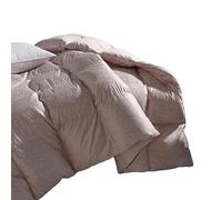 Couette légère pour grand lit, toutes saisons, couette d'hôtel alternative au duvet avec languettes d'angle (A, 218,4 x 228,6 cm (450 g)