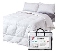 HOMESCAPES Couette été 135x200 cm, Couette légère en Plumes et Duvet d’oie, 4.5 Tog