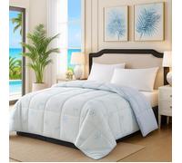 Couette légère spéciale été 240 x 260 cm | 300 g/m² | Anti-transpiration | Fibres Ice Cool rafraîchissantes | Lavable