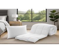 Couette Magique mi-saison Sampur XXL pliable et zippable : 200 x 200 cm / Blanc