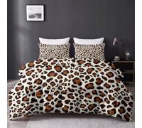 Couette Matelassée Imprimée Minimaliste Imprimé Léopard, 200x200 cm | Legere et Chaude Couette sans Housse avec Textures Animales Motif, Texture De Fourrure Lavable Édredon 4 Saisons 2-en-1