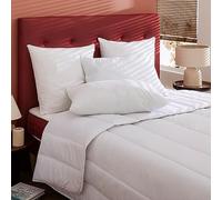 Couette mi-saison éco naturelle enveloppe coton bio 350g Someo 260x240