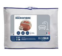 Couette microfibre - 140 x 200 cm - BLEU CALIN - Chaude - 400 g/m² - Bicolore Terracotta / Chamois