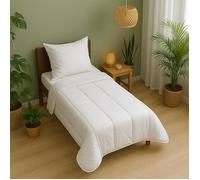 Couette Microfibre Ultra Chaude - 1 personne 140 x 200 - Spécial Hiver - MORTREUX