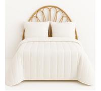 Couette - MORTREUX - 200x200 - Coton bio - 350g fibre creuse - Lavable à 40°C