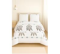 Couette - MORTREUX - Attrape Rêve Noir - 200 x 200 cm - Mi saison - 350g/m² fibre creuse