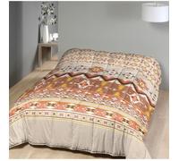 Couette - MORTREUX - Ethnic - 140x200 cm - Microfibre - Garnissage 400g/m² - Lavable