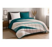 Couette - MORTREUX - Ista - 220 x 240 cm - Tempérée - Microfibre imprimée - Lavable à 40°