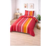 Couette - MORTREUX - Jasper Rouge - Légère - 200 x 200 cm - 200 g/m²