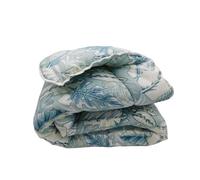Couette - MORTREUX - Leaf Blue - 140 x 180 cm - 450g/m² - Spécial Hiver