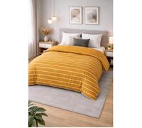 Couette - MORTREUX - Stripes - 220 x 240 cm - 200 g/m² - Microfibre spécial été