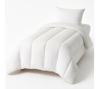 Couette - MORTREUX - Ultra chaude - 140 x 200 cm - Spécial Hiver - Microfibre blanche
