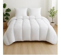 Couette - MORTREUX - Ultra chaude - 240x260 cm - Microfibre - Housse de rangement