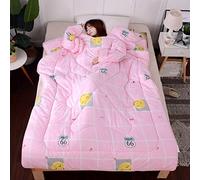 Couette paresseux multifonction avec manches hiver chaud épaissi lavé couette couverture lit housse de couette for la maison hiver sieste bureau voiture chambre étudiant dortoir ( Couleur : Rose , Siz
